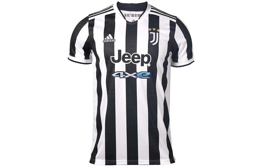 Бесплатная доставка с AdiClub Футболка домашняя Juventus 21/22 Adidas, черно-белая — фото 2