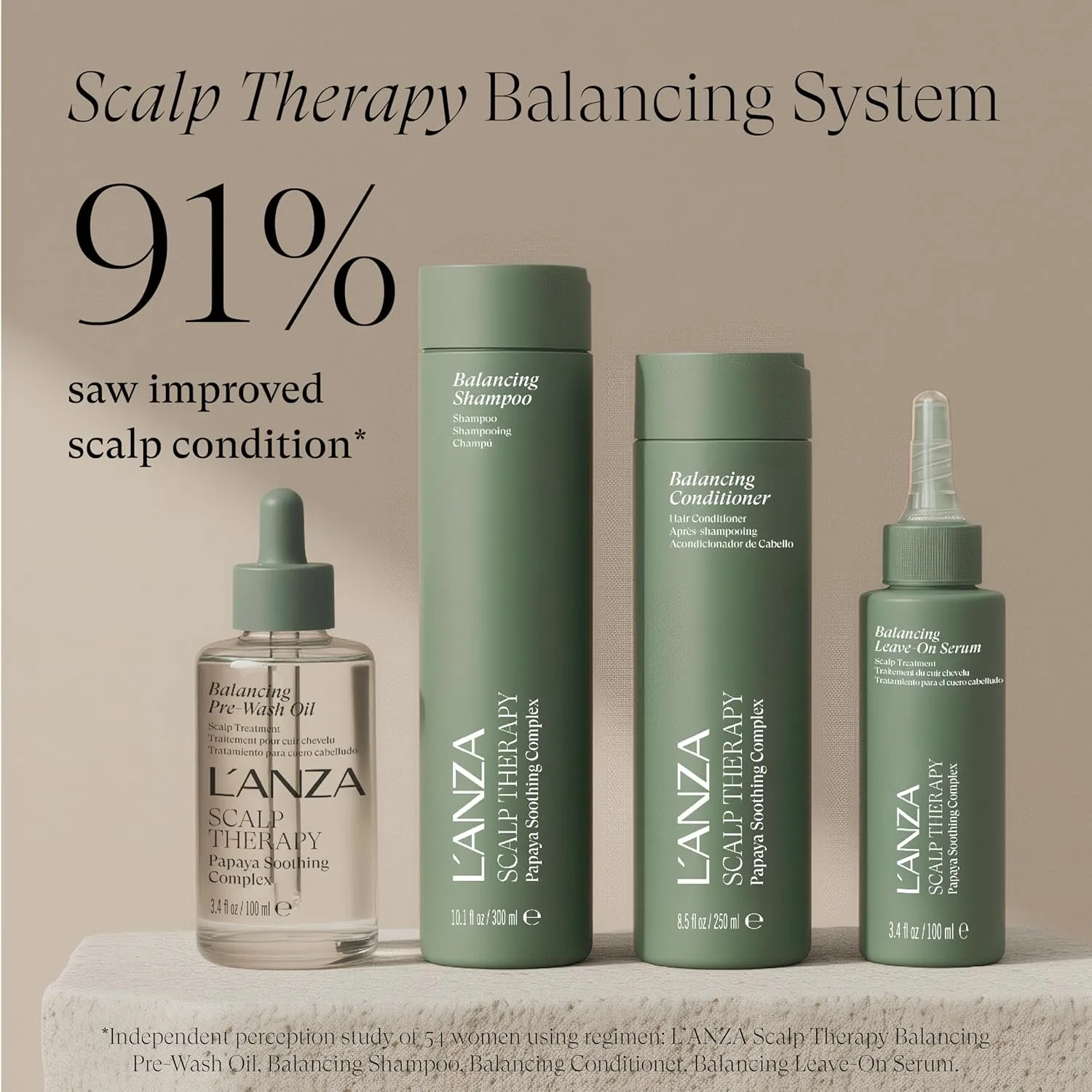 LNZ Scalp Therapy Балансирующее масло для предварительного умывания и несмываемая сыворотка L'Anza — фото 4