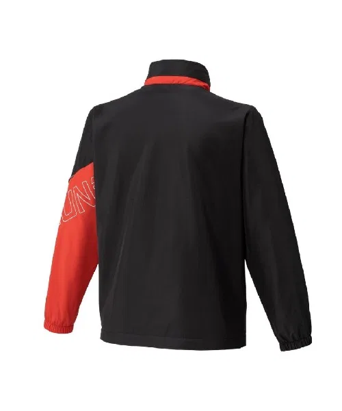 Детская куртка Mizuno с технологией Breath Thermo Plus, чёрно-красная — фото 2