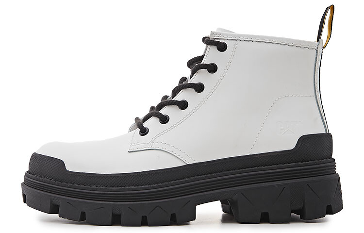 

Ботинки унисекс белые/черные Cat