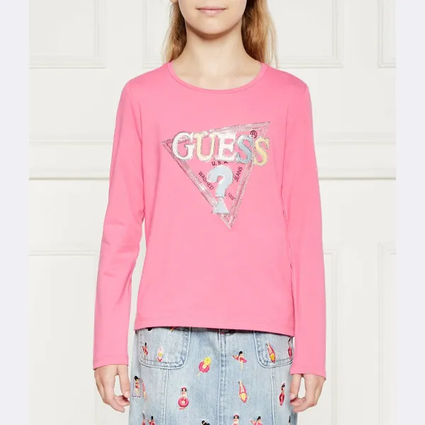 

Блузка стандартного кроя Guess, розовый