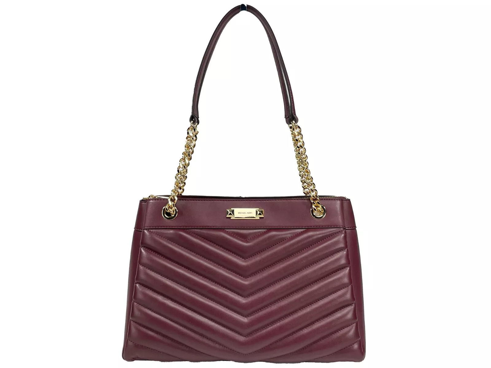 

Сумка-кошелек Whitney Medium Chain через плечо Oxblood Michael Kors