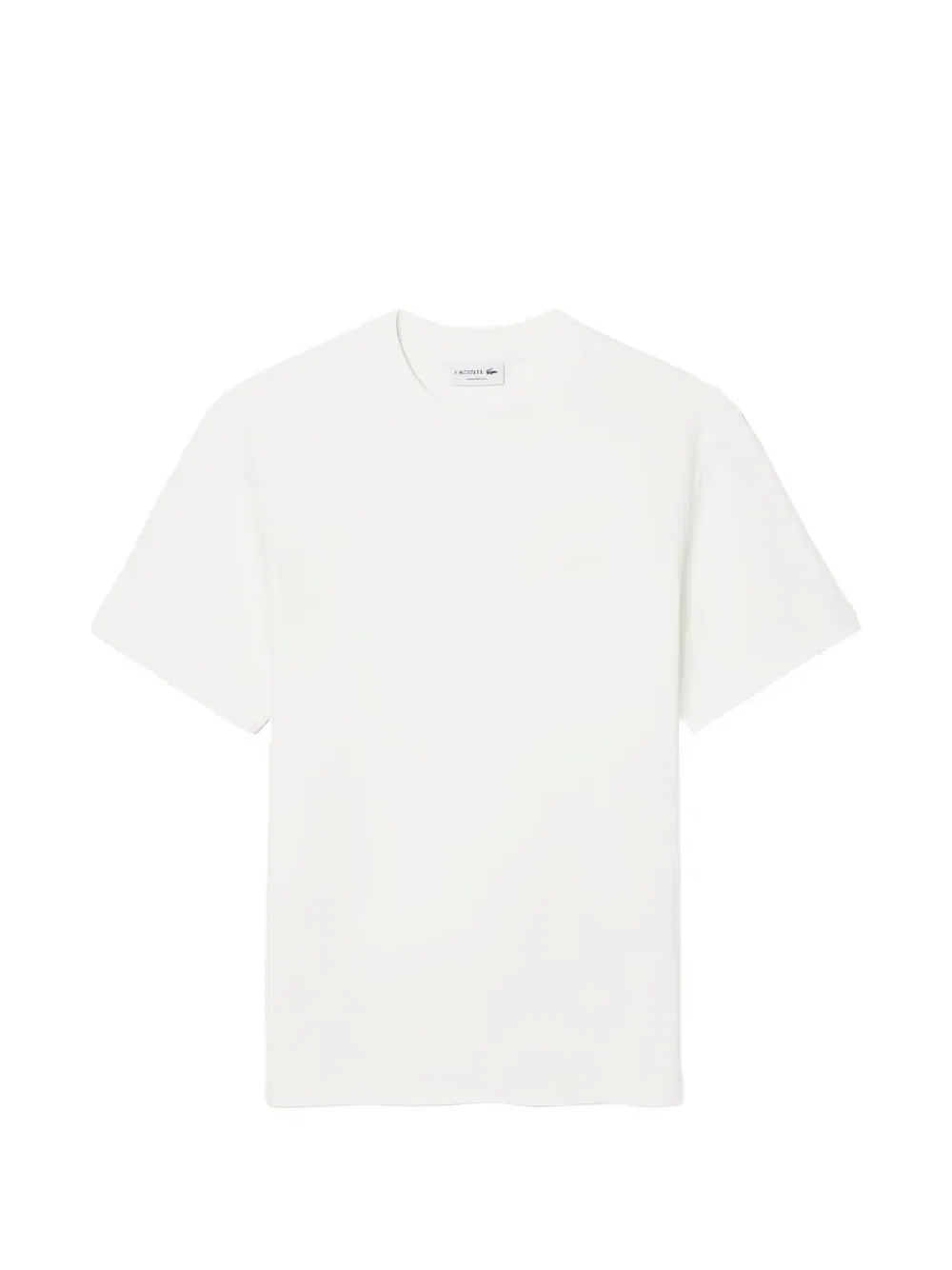 Футболка Lacoste с круглым вырезом, текстурированная, белый