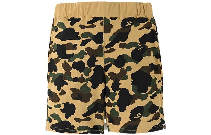 

Bape повседневные шорты мужские A Bathing Ape, желтый
