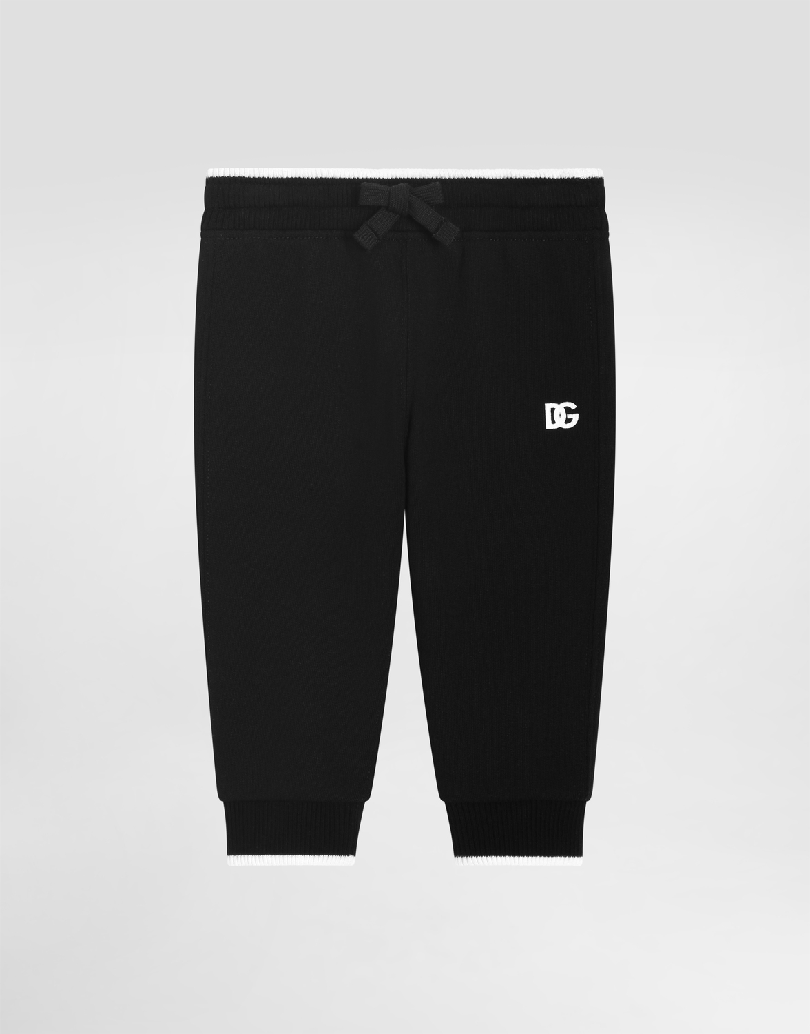 

Спортивные штаны из хлопкового флиса с логотипом DG Dolce&Gabbana, черный