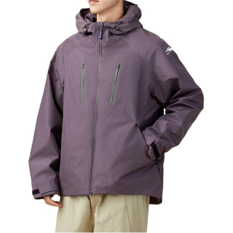 

361° Ветровка мужская Windproof, Abrasion Resistant, Breathable, And Waterproof темно-серый фиолетовый