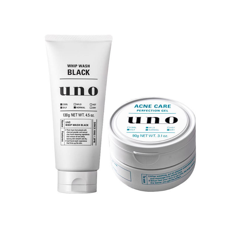 

Мужской очищающий крем, осветляющий и восстанавливающий крем для лица наборы средств по уходу за кожей увлажнение контроль жирности 130g+90g Uno