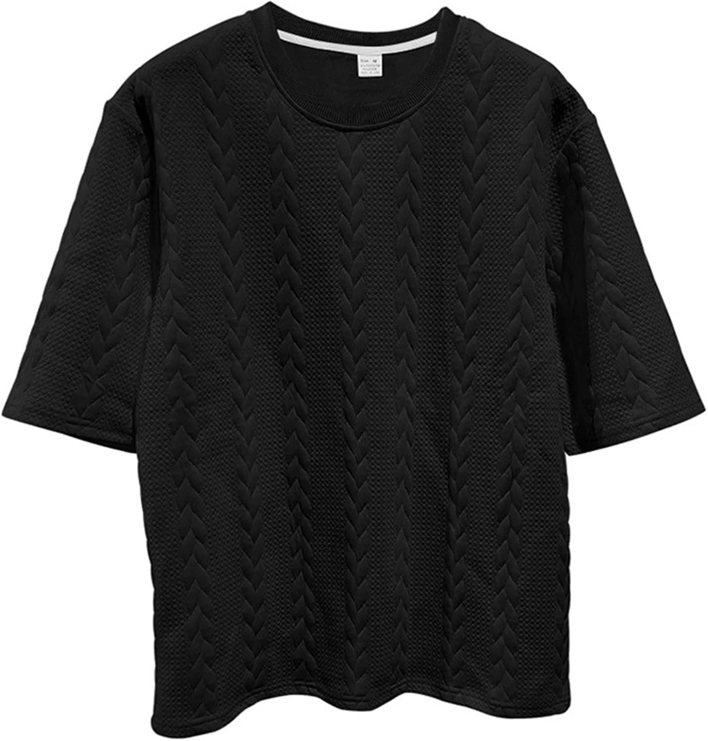 Мужской спортивный костюм из футболки и шорт с карманами, Black — фото 4