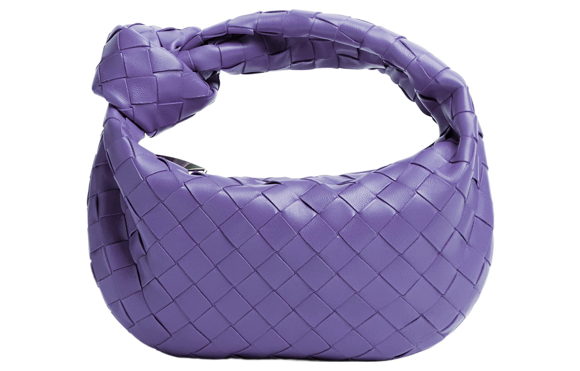 

Bottega Veneta Миниатюрная женская сумка из овчины фиолетового цвета