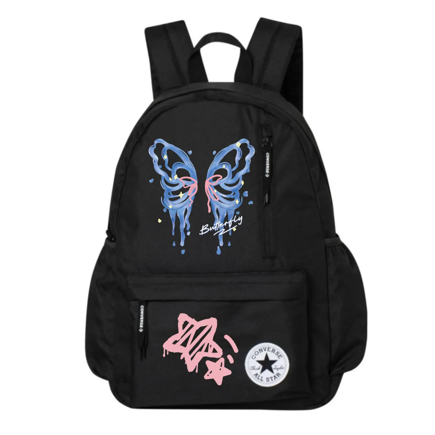 

Converse Полиэстеровый рюкзак средний унисекс черный, Butterfly