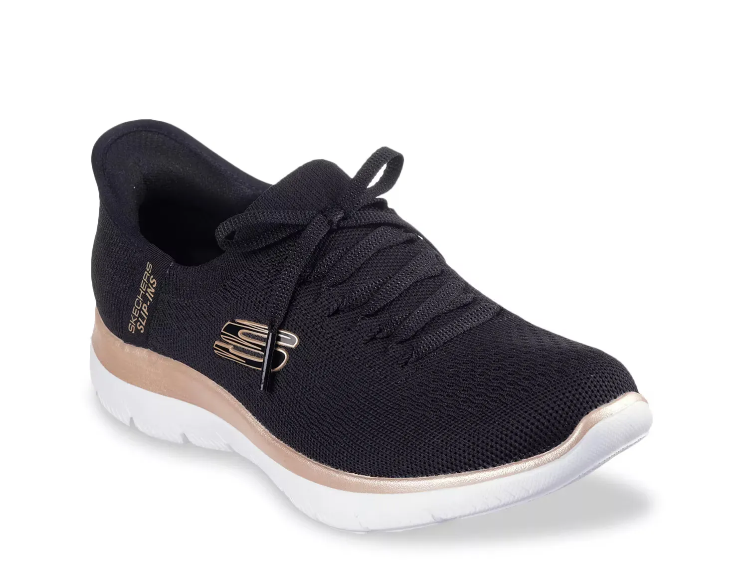 Hands Free Slip-Ins Summits Night Chic Кроссовки Skechers, Black/White