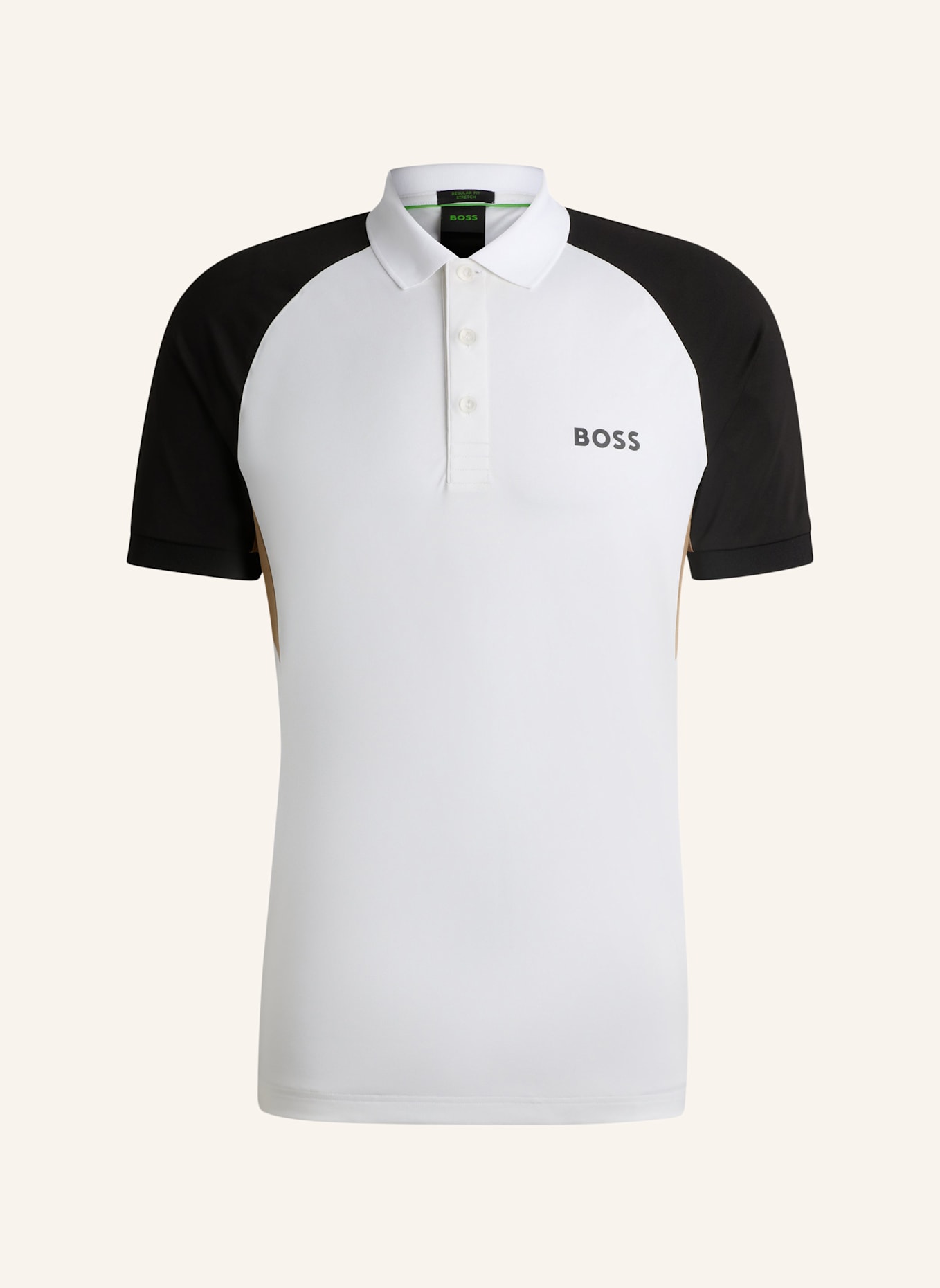 

Рубашка поло paddy toc pique regular fit Boss, белый