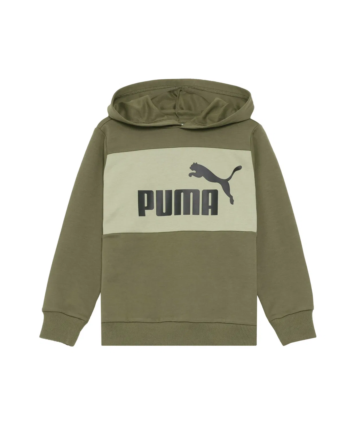 Худи PUMA ESS MX для мальчиков 120-160 см, зелёное