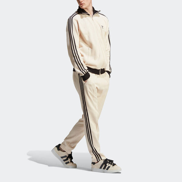 Брюки оригиналы adicolor вафельные beckenbauer Adidas, белый — фото 2