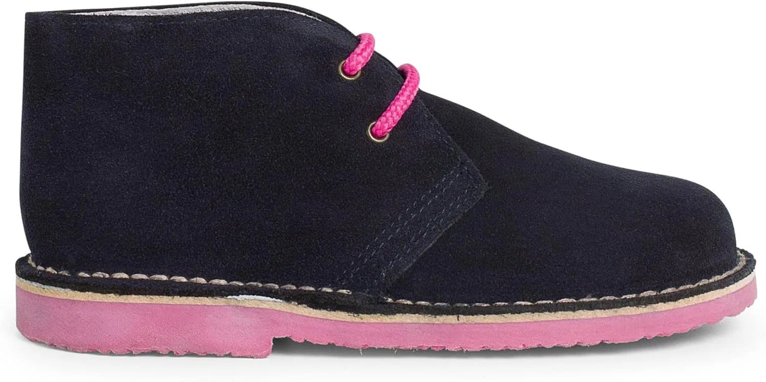 Тапочки «Писамонас» с цветной подошвой и шнурками Pisamonas, Navy And Fuchsia