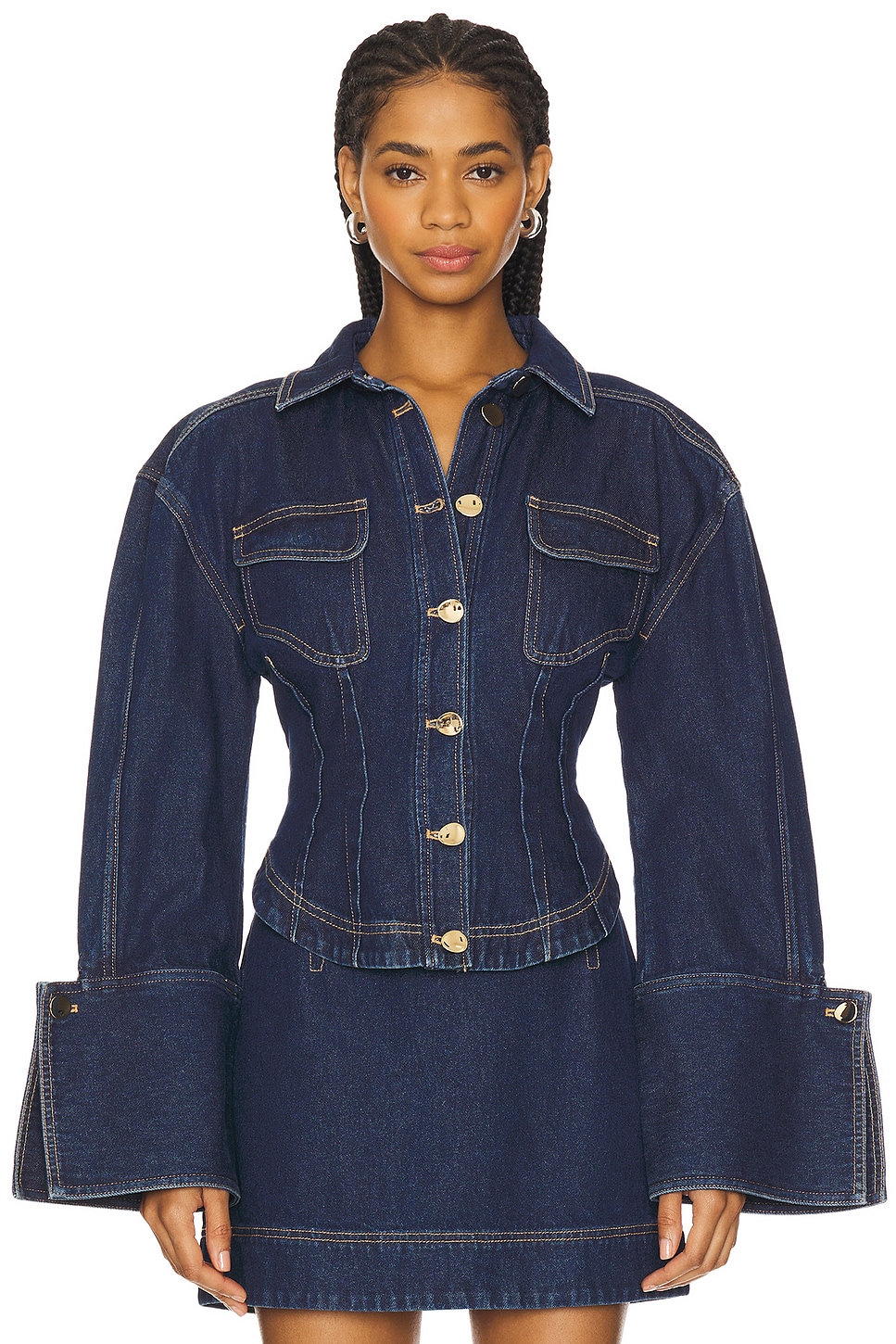 

Рубашка Gardie Acler, indigo denim