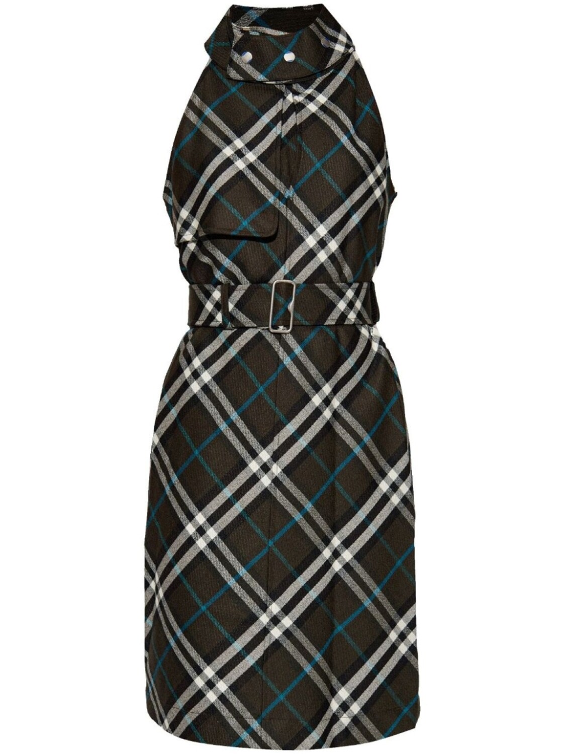 

Burberry платье с узором в клетку, зеленый