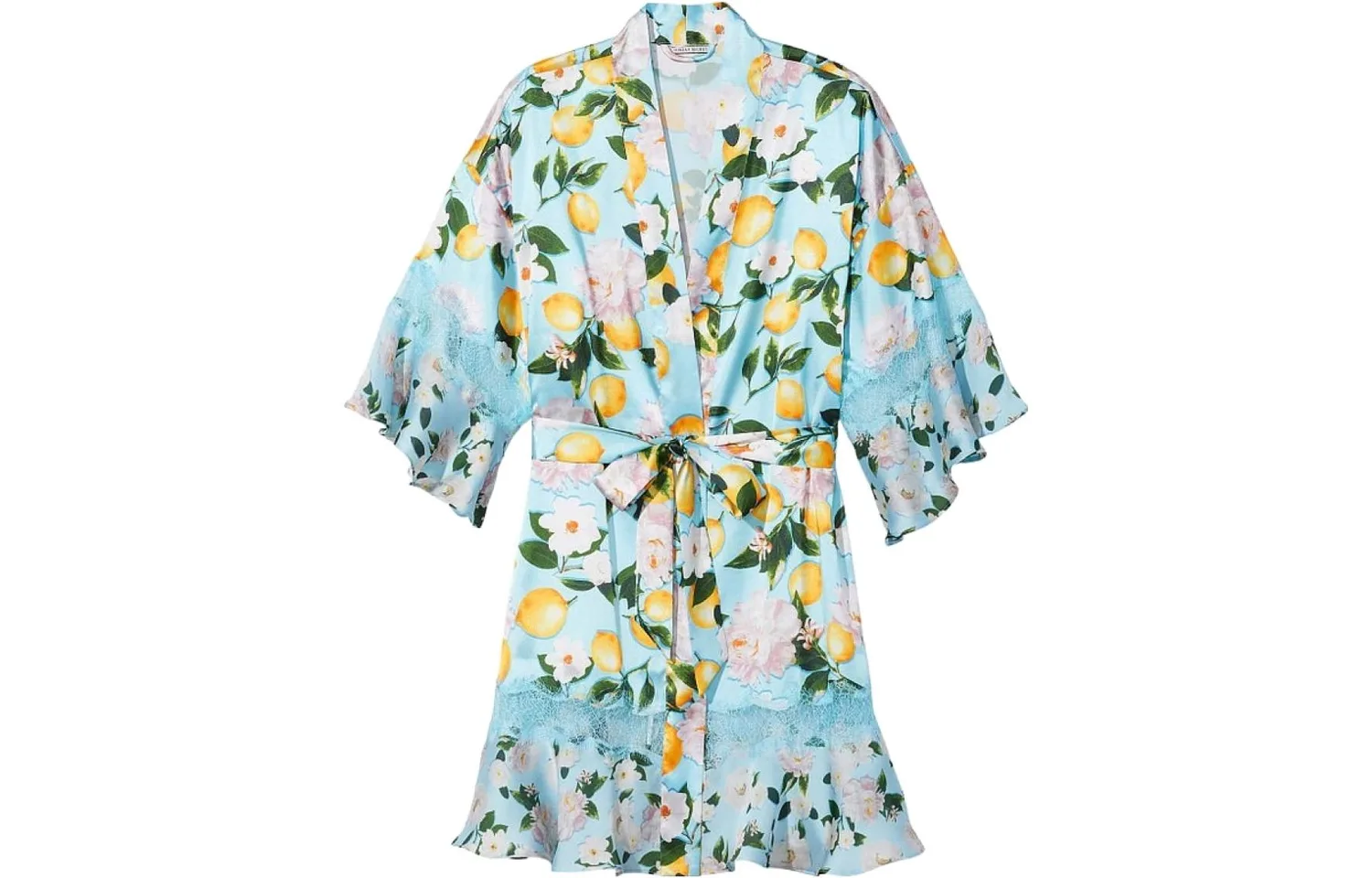 Женский халат Victoria's Secret, Light Blue Lemon Print