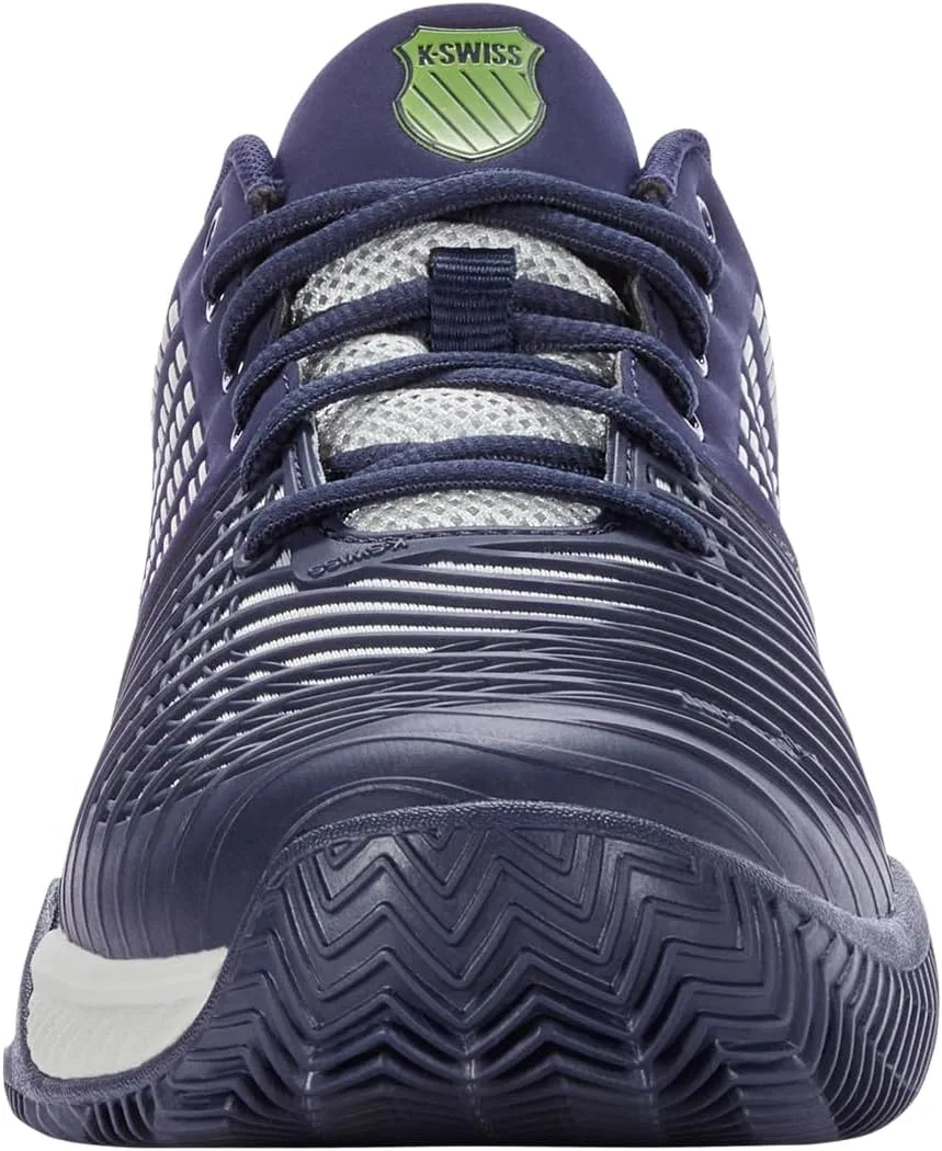 Мужские теннисные кроссовки K-Swiss Performance Express Light 3 Hb, Peacoat Gray Violet Lime Green — фото 2
