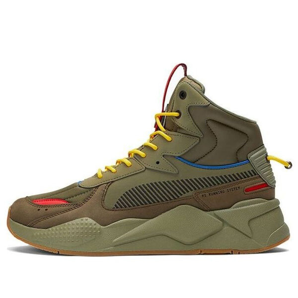 

Кроссовки rs-x mid militia 'deep lichen green' Puma, зеленый