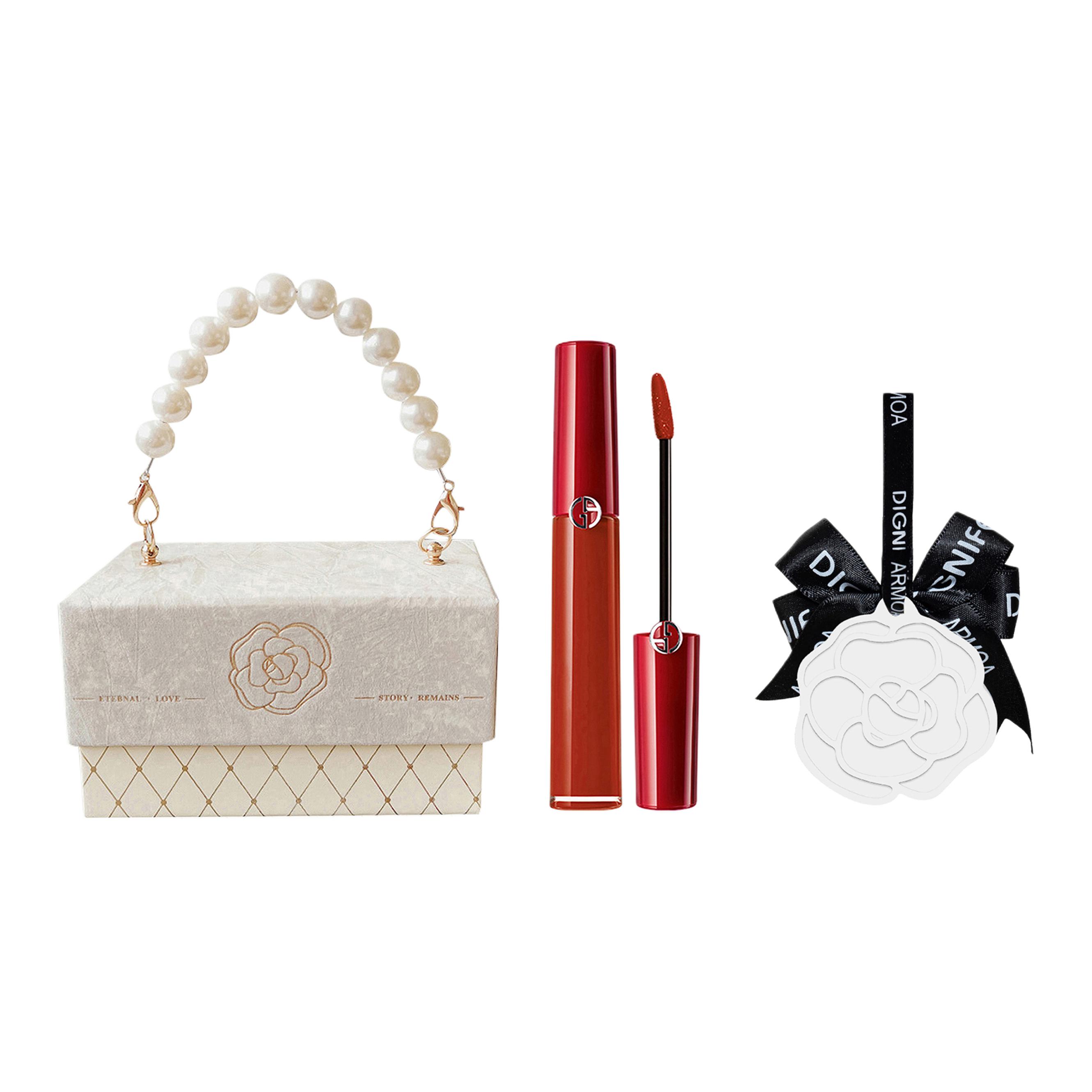 

GIORGIO ARMANI AMANI Redtube Pearl Chanel Inspired Box набор из трех матовых блесков для губ, легко растушевываются, натуральные, стойкие