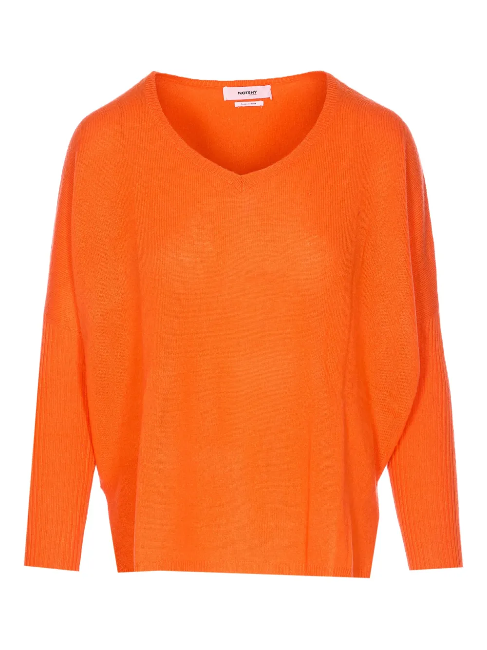 

Кашемировый свитер с V-образным вырезом Not Shy, оранжевый