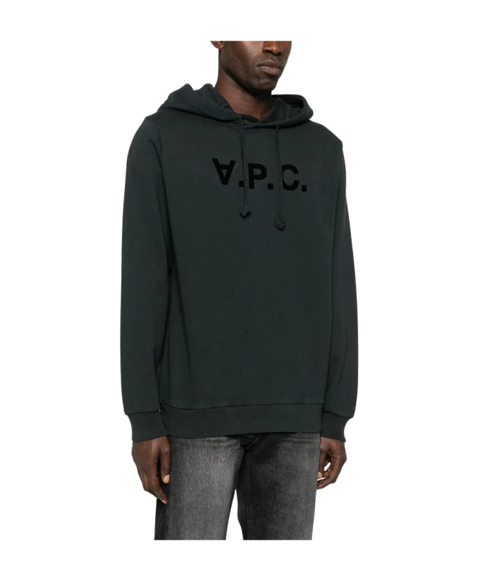 

Стандартная толстовка с капюшоном и большим VPC-слоем A.P.C., черный