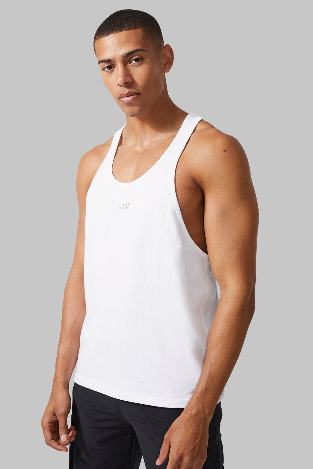 

Жилет man active gym basic muscle fit Boohoo, черный