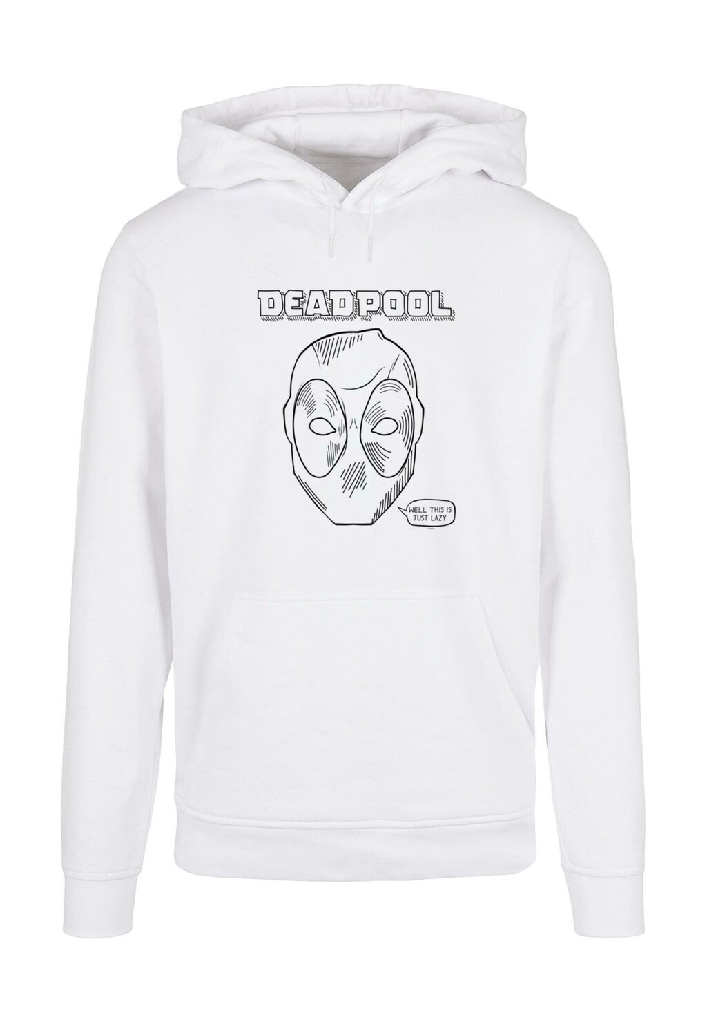 

Толстовка с капюшоном DEADPOOL THIS IS JUST LAZY ABSOLUTE CULT, белый