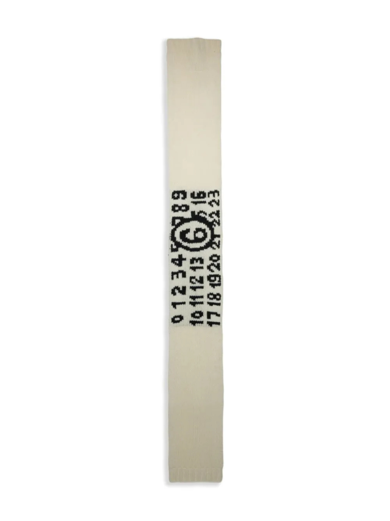 

MM6 Maison Margiela Kids шарф с принтом Numbers, нейтральный
