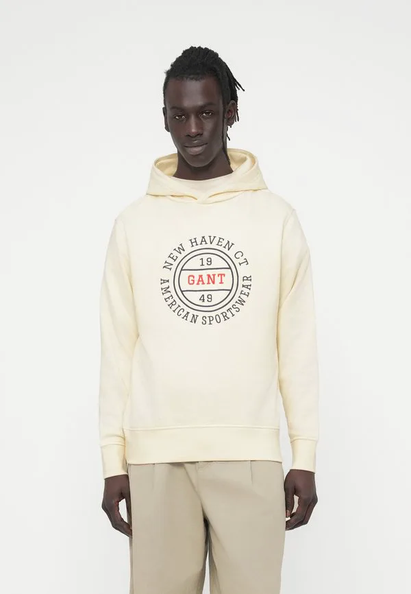 

Худи с графическим принтом Gant, Cream