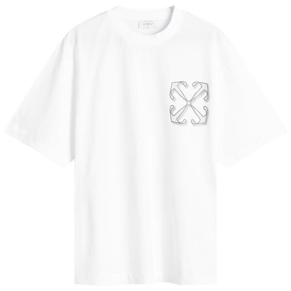 

Футболка с изображением дракона-скейтера Off-White, белый