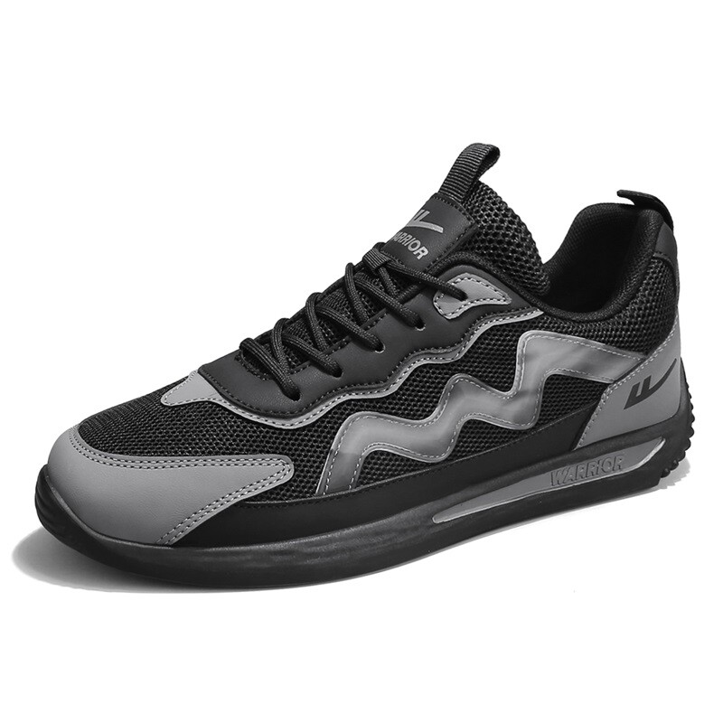 Кроссовки WARRIOR Lifestyle Shoes Men Low-top Gray, черный/серый — фото 3