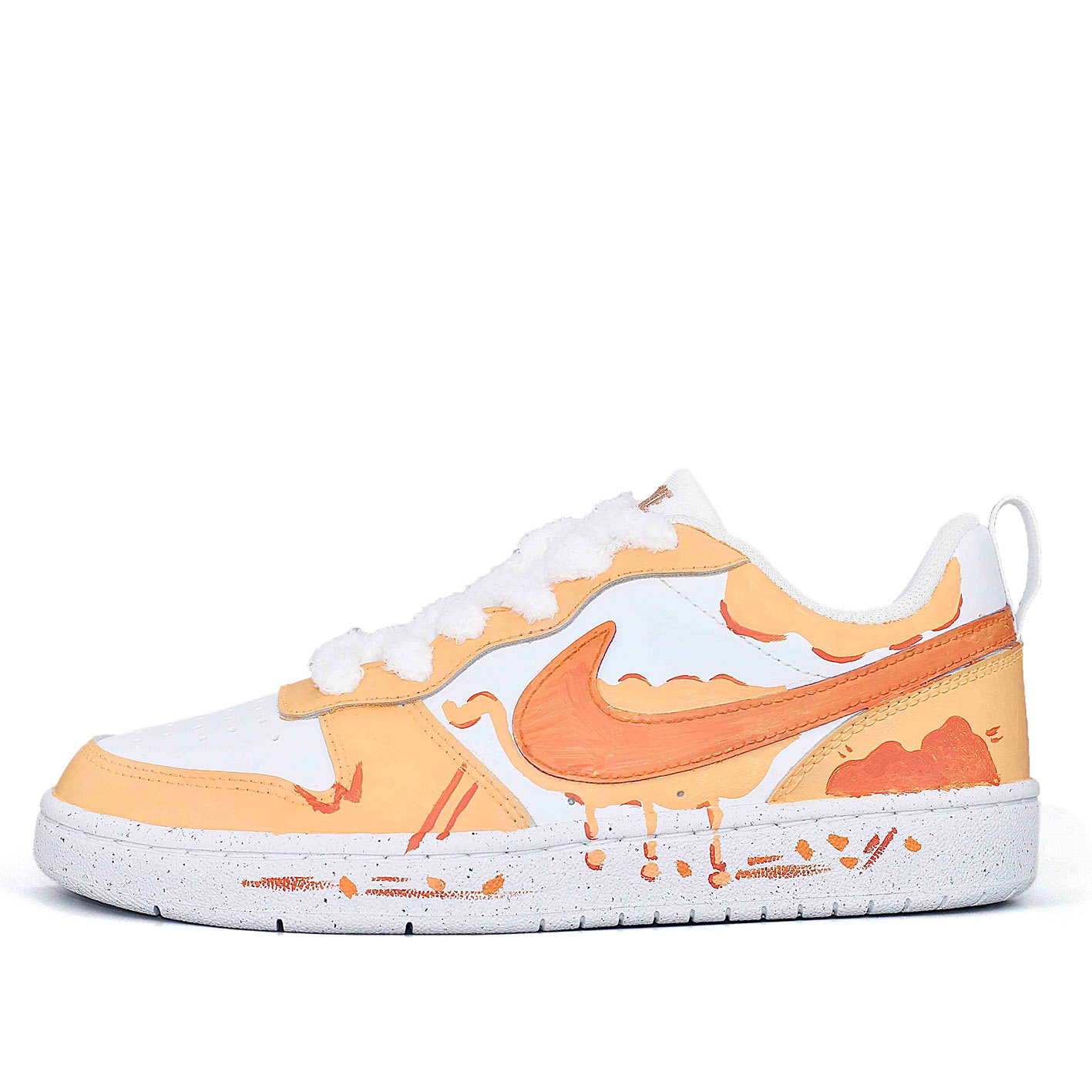 

Детские скейтерские кеды Court Borough Nike, белый/оранжевый