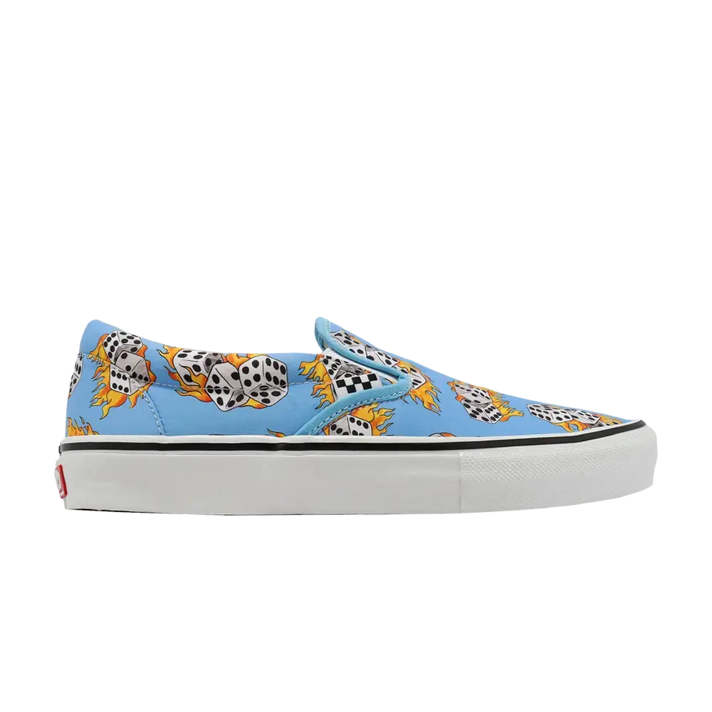 Скейт-слипоны Vans, синий