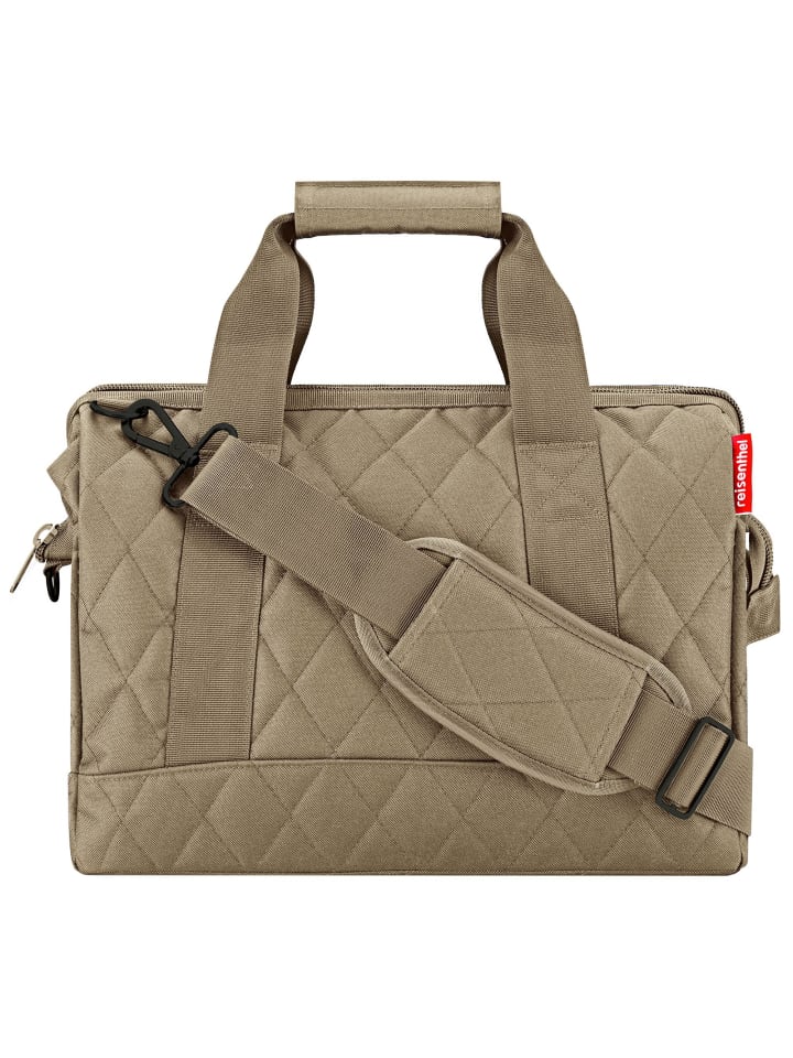 

Дорожная сумка Allrounder M Weekender 40 см, оливкового цвета с ромбовидным узором Reisenthel