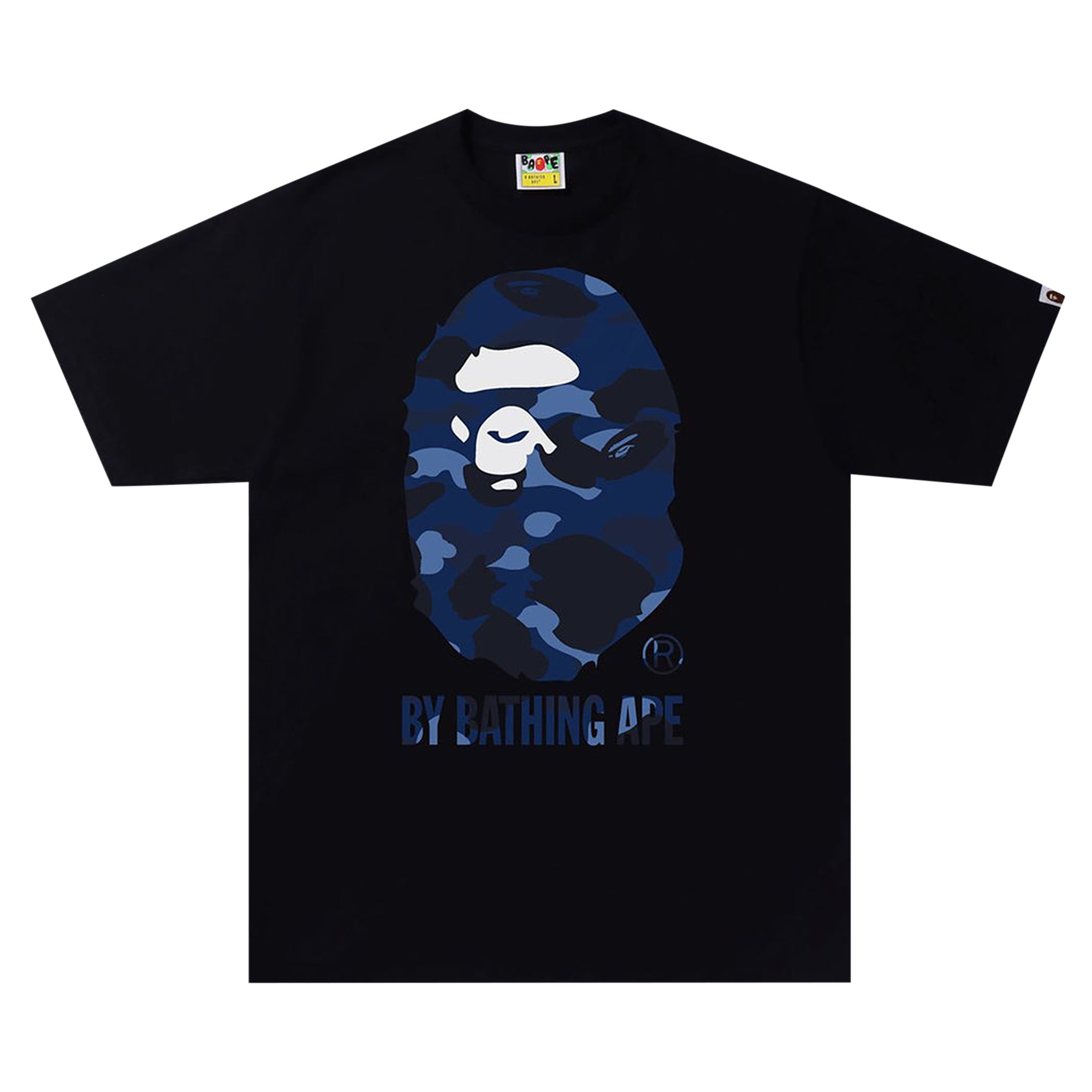 

Футболка BAPE Color Camo A By Bathing Ape, цвет Черный/Темно-синий