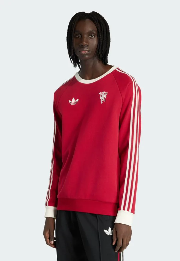Толстовка manchester united originals crew Adidas Originals, Team Victory Red