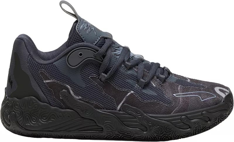 

Баскетбольные кроссовки для детей PUMA x LAMELO BALL для начальной школы MB.03 LO, черный/серый