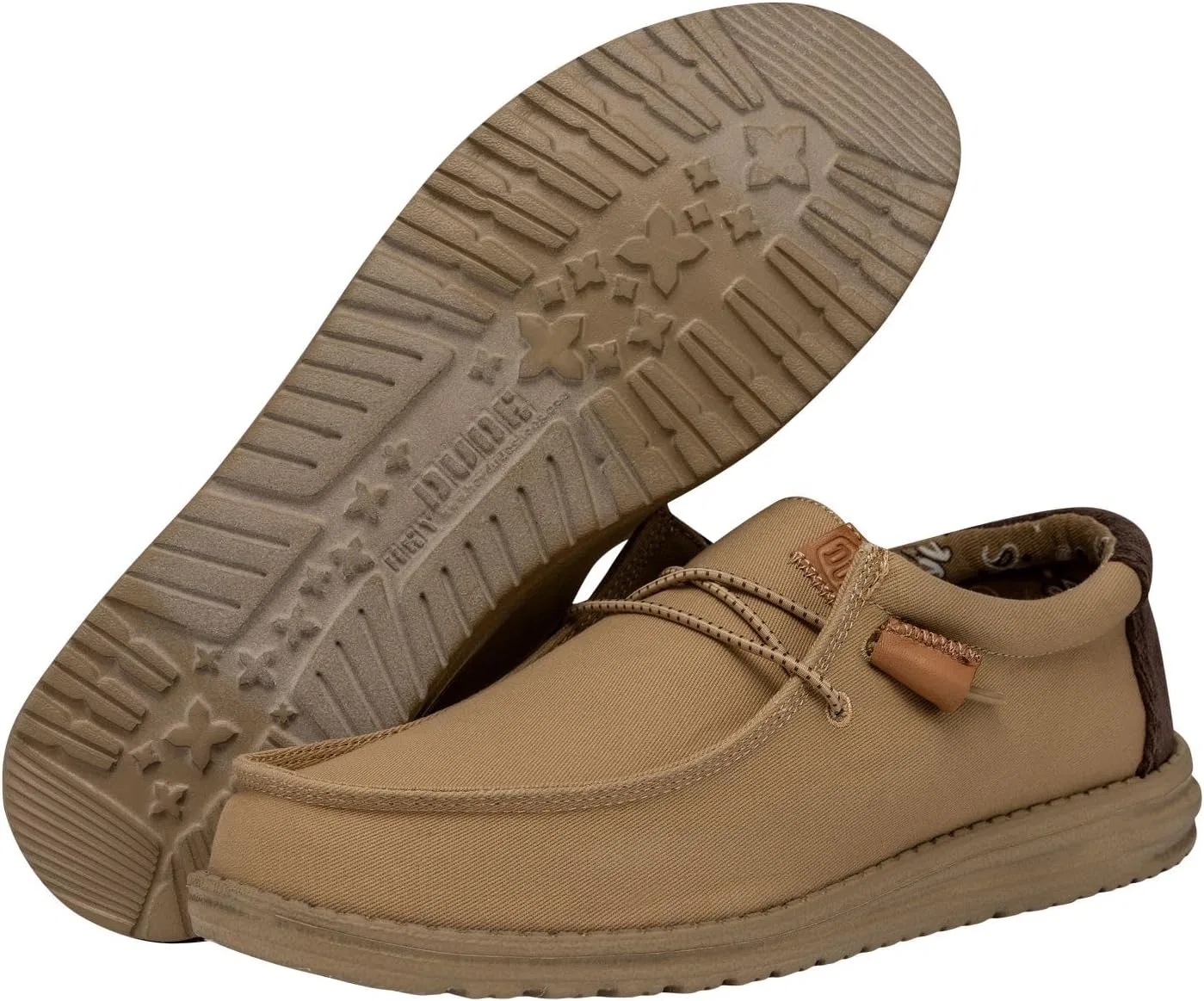 Лоферы мужские HEYDUDE Wally Workwear, Tan — фото 3