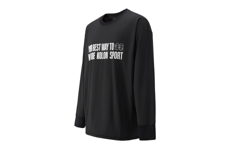 

Длинный рукав футболка унисекс KOLON SPORT, черный