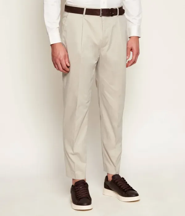 Брюки чинос tapered fit Calvin Klein, бежевый