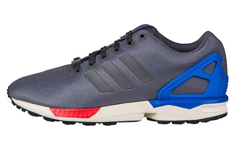 

Кроссовки adidas originals ZX Flux Lifestyle Shoes Men Low-top Grey/Red/Blue, серый/синий