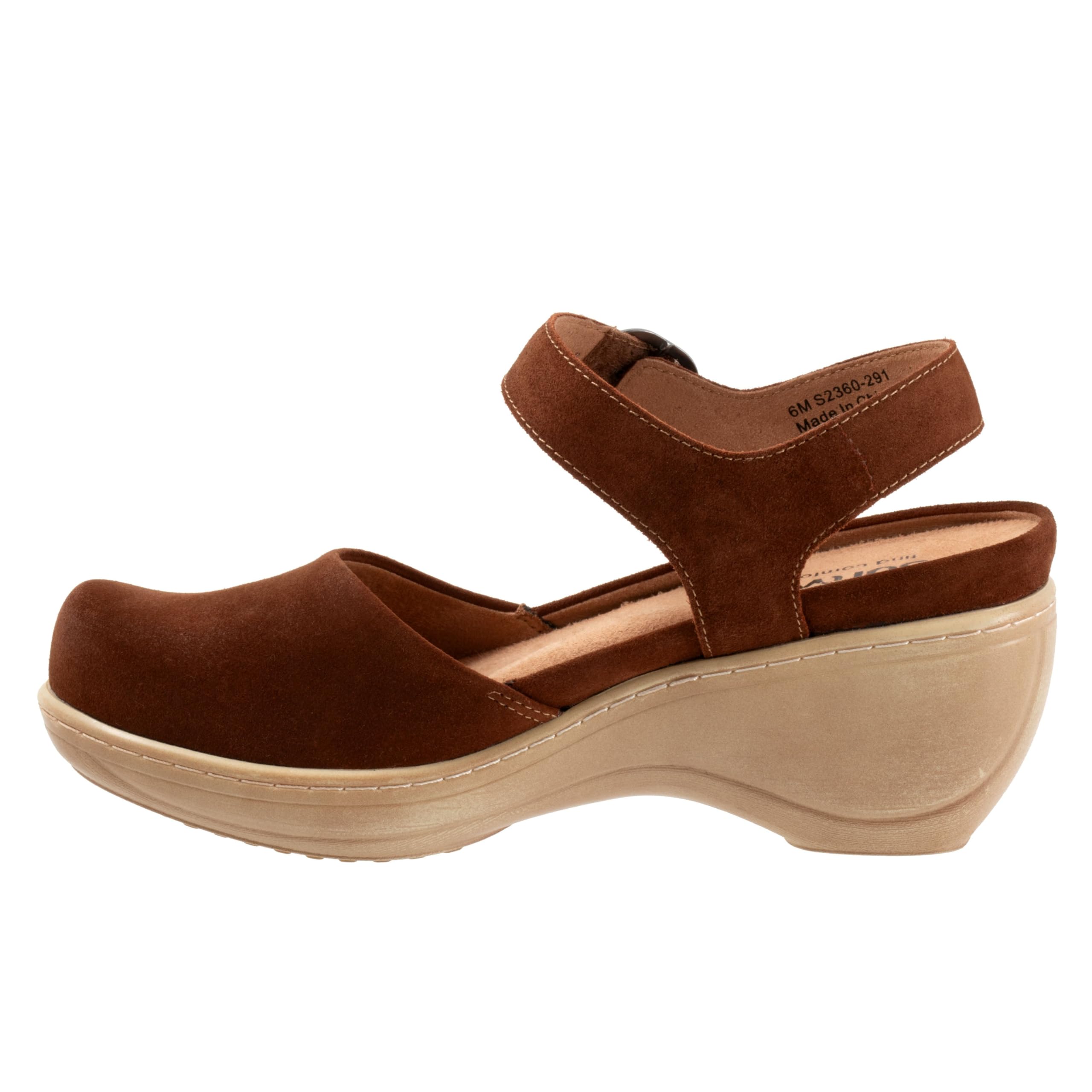 Сабо SoftWalk Mabelle, цвет Chesnut Suede — фото 4