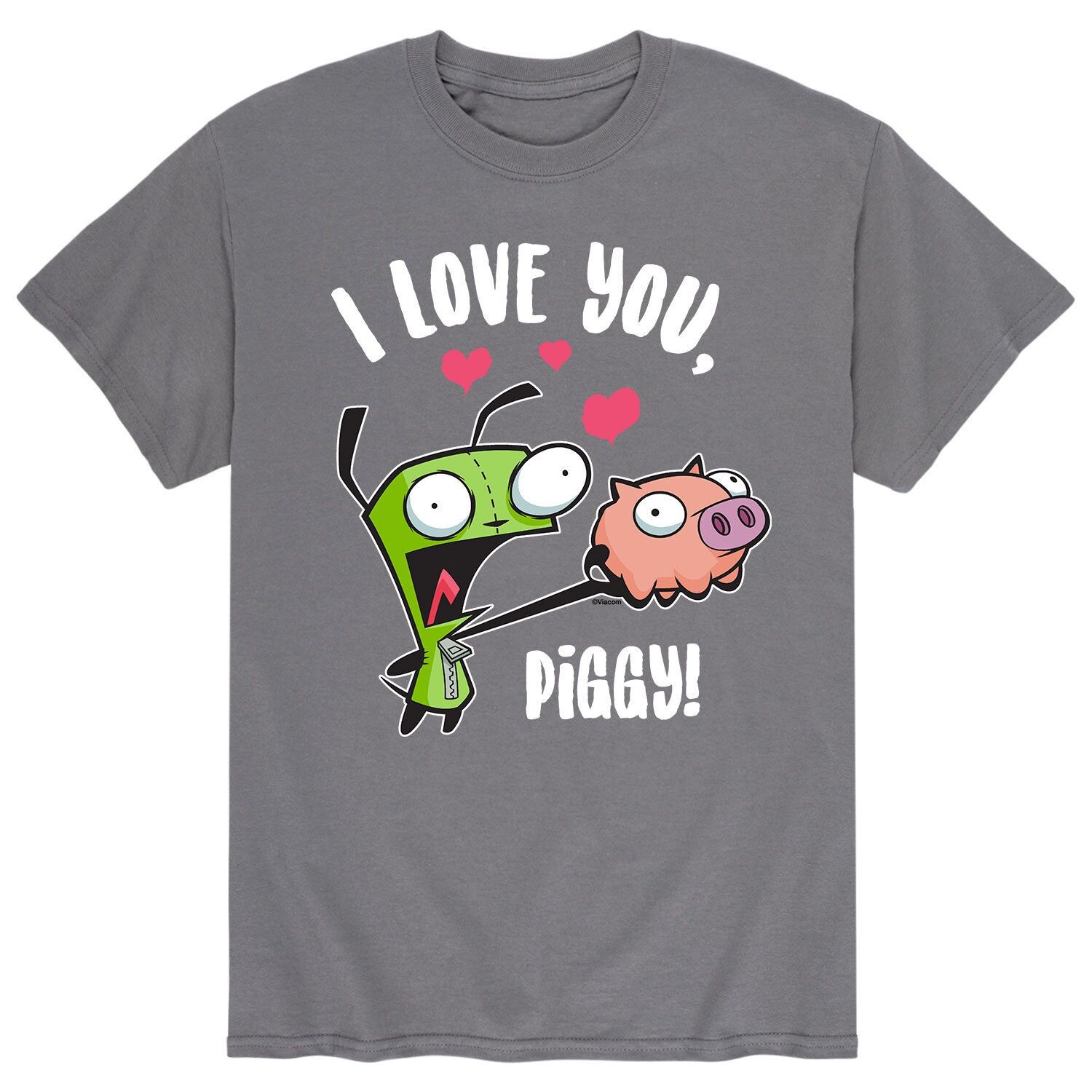 

Мужская футболка Invader Zim Valentines Love Piggy Licensed Character