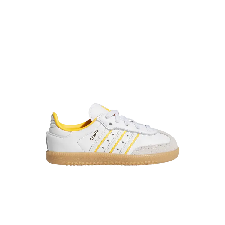 

Кроссовки Samba OG EL I, цвет Crystal White Crew Yellow