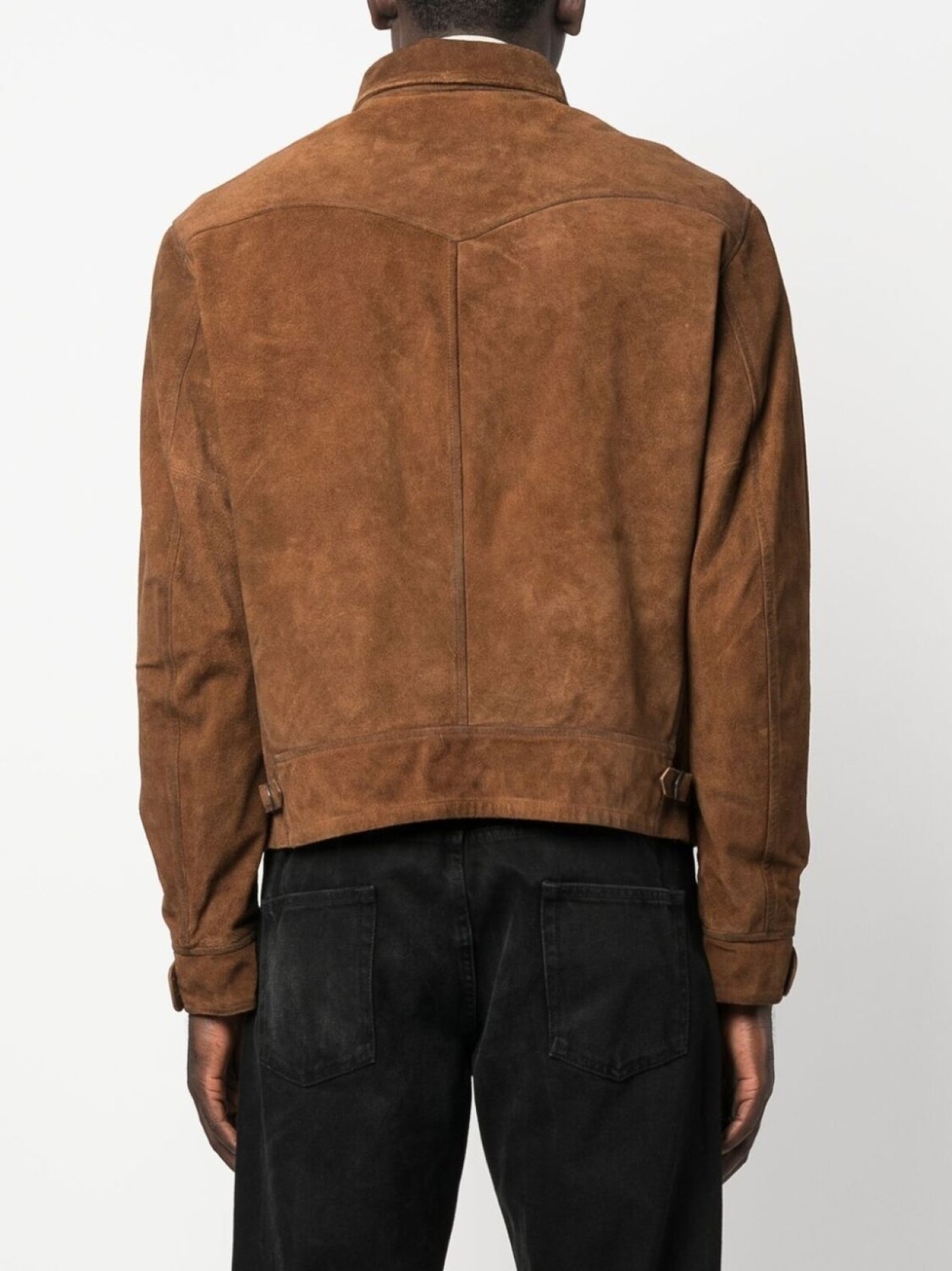 Замшевая куртка-рубашка Ralph Lauren RRL, коричневый — фото 4