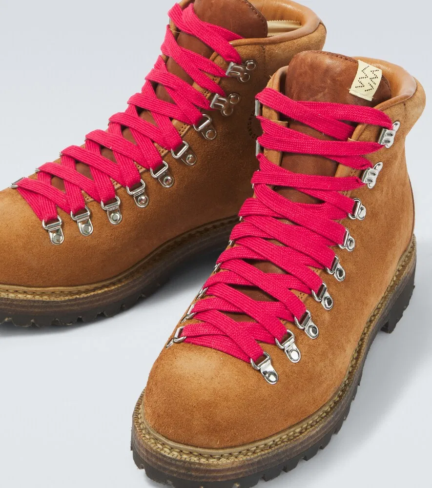 Замшевые ботильоны Whymper Visvim, коричневый — фото 3