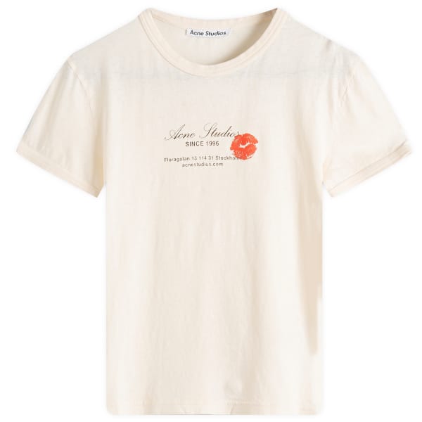 

Футболка с логотипом визитной карточки Etza Kiss Acne Studios, серый