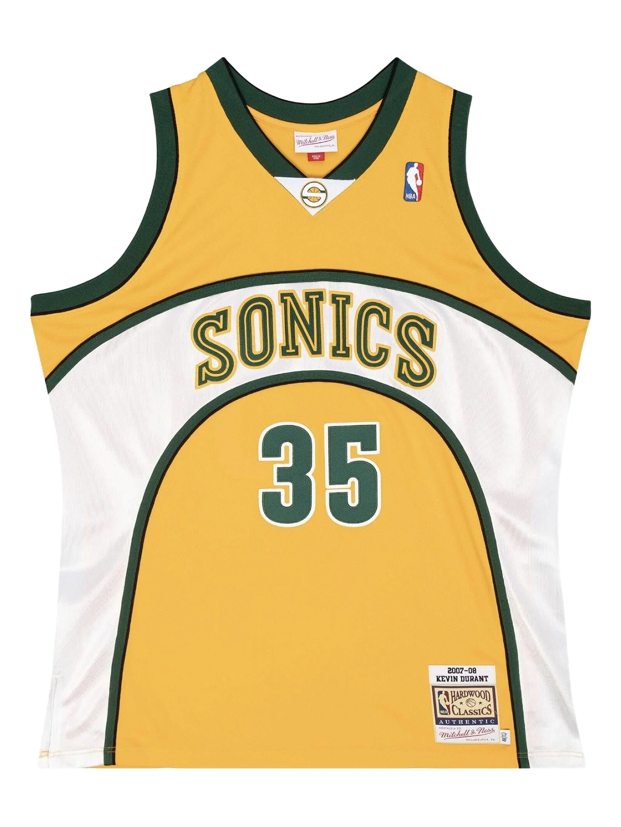 

Топ NBA Seattle Supersonics 07 Kevin Durant Mitchell & Ness, желтый